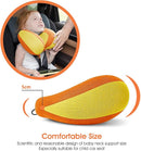 INFANZIA Kids Chin Supporting Travel Neck Pillow, Helps Support Head and Neck, Comfortably Designed for Head, Neck, and Chin Support - Gifts for Toddler/Child/Kids, Orange by TinyTreasures Baby Boutique