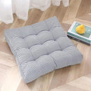 Tiita Chair Cushions 22"x22" Square Windows Pad for Adults Seating Pillows Set of 2, Blue by CozyNest Decor