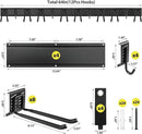 Garage Tool Organizer Wall Mounted, 64 Inches Adjustable Garden Tool Organizer Rack, 20 Pcs Heavy Duty Yard Tool Organizer Hold Up to 900lbs by GreenHaven Gardens