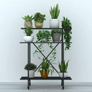 Zhongma 3 Tier Sturdy Plant Stand with Wheels, Heavy Duty Plant Holder for Home Indoor and Outdoor, L35.43 xW17.32 x H41.73 inch by GreenHaven Gardens