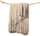 lifein Throw Blanket for Couch, Soft Boho Decor Bed Throw,Cozy Beige Knitted Chenille Small Farmhouse Lightweight Throw for Spring(Beige,60 * 80") by CozyNest Decor