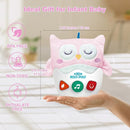 Baby Toys 0-6-12 Months, Plush Owl Stuffed Animal Musical Toys with Light & Sounds, Infant Roly-Poly Sensory Birthday Easter Egg Gift for Newborn Boys & Girls by TinyTreasures Baby Boutique