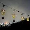 4-Pack Bee Decor Hot Air Balloon Solar Lantern – Outdoor Decorative Hanging Light for Garden Yard Patio Porch Lawn and Pathway – Unique Housewarming, Birthday Gift for Women Mom Grandma by GreenHaven Gardens