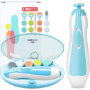 Baby Nail Trimmer Electric, FANSIDI Baby Nail Clippers Safe Baby Nail File Kit with Extra 12 Replacement Pads, Trim Polish Grooming Kit for Newborn Infant Toddler or Adults Toes Fingernails Care, Blue by TinyTreasures Baby Boutique