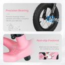 12" Balance Bike for 2, 3, 4, 5 Year Old Boys and Girls, Lightweight Nylon Frame Toddler Training Bike No Pedal Bikes for Kids with Adjustable Seat and Air Tires by TinyTreasures Baby Boutique