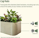 Vego garden 32" Tall 42" Round Raised Garden Bed Raised Bed Planter Box for Vegetables Flowers Patio-Olive Green by CozyNest Decor