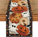 Artoid Mode Jack-O'-Lantern Pumpkin Ghost Spider Web Halloween Table Runner,Holiday Kitchen Dining Table Decoration for Home Party Decor 13 x 72 Inch by CozyNest Decor