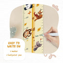 Customize Name Growth Chart Wall, Funny Giraffe Premium Canvas Removable Height Chart for Kids, Height Measurement for Wall, Unisex Kids Room Wall Decor, Measuring Height Charts by TinyTreasures Baby Boutique