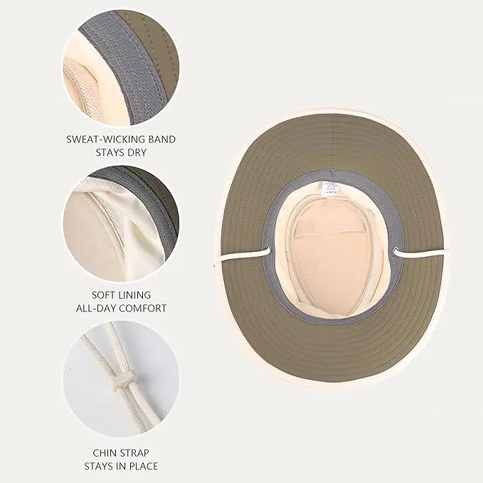 Cimarron Wide Brim Safari Sun Hat for Women & Men – UPF 50+ Outdoor Fishing Hat | Hiking, Running Travel Sun Protection Hat, photo 5 of 8