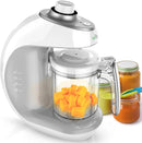 NutriChef Baby Food Maker | 2-in-1 Steam Cooker & Puree Blender | Adjustable Steam Timer | Blend Organic Food for Babies, Infants & Toddlers | Includes Dishwasher Safe Steam Basket & Bowl by TinyTreasures Baby Boutique