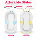Baby Lounger for Newborn & Infant – Penguin Cozy | Quilted-Padding Center, Adjustable Safety Strap, 100% Cotton Cover, Washable Portable Infant Support Cushion by Sprinta by TinyTreasures Baby Boutique