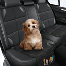 Car Seat Protector for Child Carseat, 1 Pack Protect Car Seat Cover for Baby with Thickest Padding and Non-Slip Padded Backing Mesh Pockets Kids Pets Car Back Seat Protectors(Black) by TinyTreasures Baby Boutique