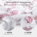 Upgraded Infant Car Seat Insert, 2-in-1 Reversible Baby Car Seat Head Support with 3 Strap Covers, All Seasons Newborn Car Seat Insert and Baby Carseat Cushion for Stroller, Swing, Rocker, Bassinets by TinyTreasures Baby Boutique