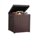 51 Gallon Resin Deck Box, Outdoor Storage Box Waterproof for Patio, Garden, Pool, and Deck, Storage Solution for Cushions, Tools, Delivery Packages, Brown by GreenHaven Gardens