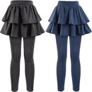 Girls School Uniform Pants Leggings with Skirts Stretch Warm Jegging 4-12 Years by TinyTreasures Baby Boutique