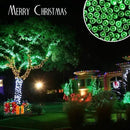 Toodour Solar Christmas Lights, 2 Packs Total 144ft 400 LED 8 Modes Solar String Lights, Waterproof Solar Outdoor Christmas Lights for Garden, Patio, Fence, Balcony, Christmas Tree Decor - Green by GreenHaven Gardens