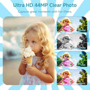 Digital Camera for Teens, FHD 4K 44MP with 64GB SD Card, 16X Digital Zoom, Compact Point Shoot Camera Blue by TinyTreasures Baby Boutique