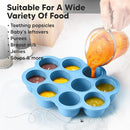 KeaBabies Silicone Food Freezer Trays with Lid, 2oz x 10 Pods Baby Food Storage Containers, Easy Puree Meal Prep, Breast Milk Silicone Freezer Molds, Dishwasher, Microwave Safe, BPA-Free (Misty Blue) by TinyTreasures Baby Boutique