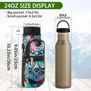 icolor Water Bottle Carrier Bag with Strap 25/32/40 oz Crossbody Bottle Holder with Phone Pocket Sling Sleeve Insulated Neoprene Water Bottle Pouch for Walking Travelling by TinyTreasures Baby Boutique