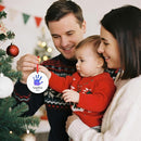 Baby Hand and Footprint Ornament - Baby's Frist Christmas Ornament with Photo, Name, Date - Personalized Baby Gift, Newborn Keepsake, New Mom Gifts by TinyTreasures Baby Boutique