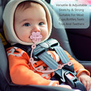 Toy Straps for Baby, Silicone Pacifier Clips, Silicone Adjustable Stretchable Pacifier Teether Straps for Strollers, High Chair, Cribs, Hanging Baskets, Car Seat, Shopping Trolley, BPA Free, 4 Pack by TinyTreasures Baby Boutique