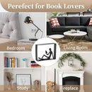 Sziqiqi Book Ends for Shelves Decorative: Cast Iron Bookends for Books Cute Statue Book Ends on Bookshelf Human Sculpture Decoration - Geometric Bookend Unique Gift for Shelves Room Office Decorative by CozyNest Decor