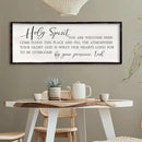 Holy Spirit You are Welcome Here Wall Decor 32"×12" Quote Bible Verse Religious Christian Scripture Wall Art Sign (Black) by CozyNest Decor