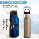 25/32/40/64oz Water Bottle Bag Holder Carrier-Insulated Crossbody Sling Case Sleeve with Strap & Pockets for Men Women Gym Cycling Travel Walking Hiking Camping by TinyTreasures Baby Boutique