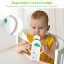 4 Pack Silicone Sleeves for Dr. Brown's Glass Baby Bottles, Anti Breakage Durable Baby Bottle Holder with Easy Grip Handles, Narrow Sleeve with a Cutout, Dishwasher/Freezer/Microwave Safe, 8 oz by TinyTreasures Baby Boutique