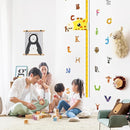 Kids Growth Chart Height Measure Wall Decal Animal Alphabet Stickers Giraffe Design Removable Wall Decorations by TinyTreasures Baby Boutique