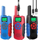 Walkie Talkies for Kids Rechargeable,Toys for Boys and Girls Ages 3-12, 3 Pack Long Range 2-Way Radios, Birthday Gifts,Christmas Stockings, Outdoor Play, Family Games, Hiking Camping Gear by TinyTreasures Baby Boutique