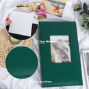 RECUTMS Photo Album 4x6 300 Photos Leather Cover Picture Book with 300 Horizontal Pockets, Slip-in Picture Albums for Family Wedding Baby Vacation (Dark Green) by TinyTreasures Baby Boutique