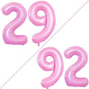 GOER Number 29 Balloons for 29th Birthday Party Decorations,42 Inch Jumbo Foil Helium 92 Balloons for 92nd Birthday Party Decoration (Light Pink) by TinyTreasures Baby Boutique