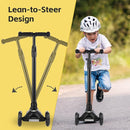 3 Wheel Scooter for Kids Ages 6-12,Kids Scooter with Light Up Wheels, Sturdy Deck Design, and 4 Height Adjustable Suitable for Kid Ages 3-12 by TinyTreasures Baby Boutique