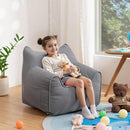 HOMMPA Bean Bag Chair for Kids Stuffed Toddler Bean Bag Sofa with Pocket Filler Cat Shaped Bean Bag Chair Boys and Girls Baby Lazy Floor Sofa Chair for Gaming Reading Playing Grey by TinyTreasures Baby Boutique