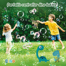 Dinosaur Bubble Machine with Colorful Lighting for Kids Automatic Handheld Dinosaur Bubble Toy 20000+ Big Bubbles Per Minute Bubbles Toy for Outdoor Parties Yard Fun Kids Gift Tyrannosaurus Brown by TinyTreasures Baby Boutique