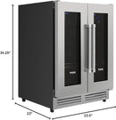THOR Kitchen Freestanding/Under-Counter 24-Inch Dual Zone Wine Cooler in Stainless Steel - Model TWC2402 by CozyNest Decor
