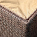 Super Patio Wicker Outdoor Patio Storage Box Waterproof, Rattan Storage Bin Deck Box for Cushions, Garden Tools, 88 Gallon, Brown by CozyNest Decor