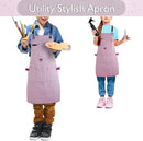 Kids Art Aprons for Painting, Gardening, Cooking, Multiple Pockets, Kids Smock for Boys & Girls, Waterproof (Age6-12) by TinyTreasures Baby Boutique