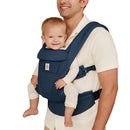 Ergobaby Omni Deluxe Baby Carrier Newborn to Toddler - Breathable Baby Carriers for Summer - All-Position Carrier with Enhanced Lumbar Support & Airflow (7-45 Pounds), Cotton, Midnight Blue by TinyTreasures Baby Boutique