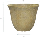 Classic Home and Garden Honeysuckle Planter, Patio Pot, 13" Fossil Stone (One Pack) by GreenHaven Gardens
