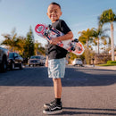 24 inch Rude Boyz Mini Cruiser Skateboard - Aluminium Trucks - Kids Skateboard Ages 5-8 Beginner - Skateboards for Kids by TinyTreasures Baby Boutique