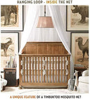 Mosquito Net, Bed Canopy Hanging Circular Curtain Netting for Single to King Size, Quick Easy Installation, Use to Cover The Baby Crib, Kid Bed, Girls Bed Or Full Size Bed by TinyTreasures Baby Boutique