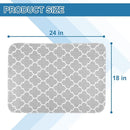 OUTCREATOR® Washable Bed Pads 18" x 24" (Pack of 8), Incontinence Mattress Protector, Anti-Slip Waterproof Underpads for Adults Kids Elderly Pets, Absorbency & Reusable Bedwetting Pads (Gray) by TinyTreasures Baby Boutique