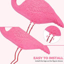 Ohuhu Family Flamingo Yard Ornaments, Set of 3 (32", 31", 19") Bright Pink Flamingos Ornaments with Metal Feet Stakes for Garden Yard Patio Party Decoration, Outdoor Decor Gardening by GreenHaven Gardens