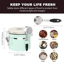 ShanSon Coffee Canister Airtight Coffee Container Stainless Steel Coffee Bean Storage Container with CO2 Release Valve and Scoop Coffee Canister for Beans,Grounds,Sugar,Flour,Tea,Cereal,11OZ,Green by CozyNest Decor