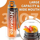Water Bottle, 32 oz Motivational Water Bottles with Time Marker-Tritan & BPA Free, Sports Water Bottle with Time to Drink & Strap, Wide Mouth, Leakproof -Gift for Christmas Gym Fitness & Outdoor by CozyNest Decor