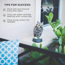 Galashield Owl Decoy | Plastic Owls to Scare Birds Away | Owl Statue for Garden & Outdoors - Pack of 3 by GreenHaven Gardens
