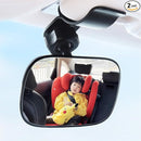 Mini Baby Mirror for Car Seat - Small Clip-On Backseat Rear View Mirror for Forward-Facing Kids and Toddlers, Bankcard Size, Sun Visor Mounting, 360-Degree Adjustable, 2-Pack by TinyTreasures Baby Boutique