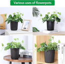JERIA 50-Pack 1 Gallon Flexible Plant Nursery Pots with 50Pcs Plant Labels,Thickened Soft Plastic Seedling Pots,Seed Starting Pot Flower Plant Container for Succulents，Seedlings by GreenHaven Gardens